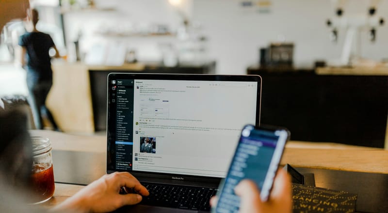 A finance manager reviewing a suspicious payment request